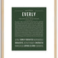 Everly | Name Art Print