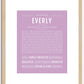 Everly | Name Art Print