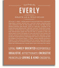 Everly | Name Art Print – Name Stories