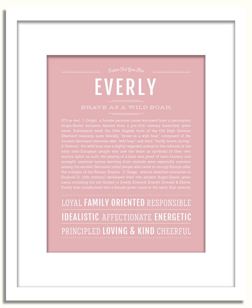 Frame Options | Dusty Rose | White Frame, Matted