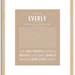 Everly | Name Art Print