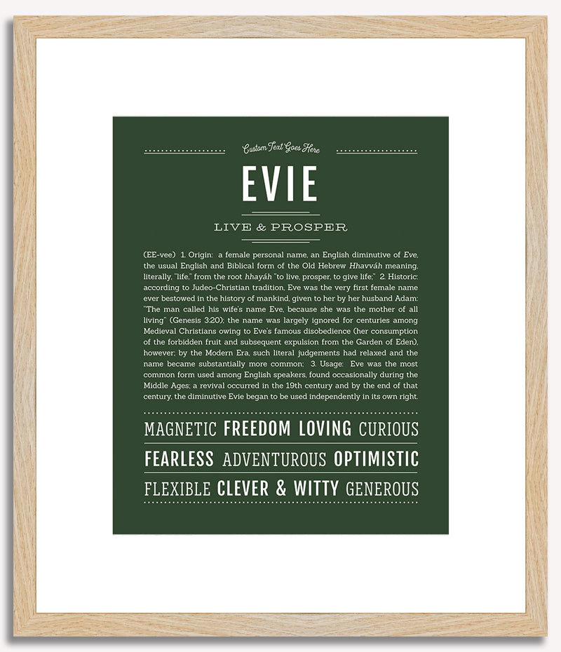 Evie | Name Art Print