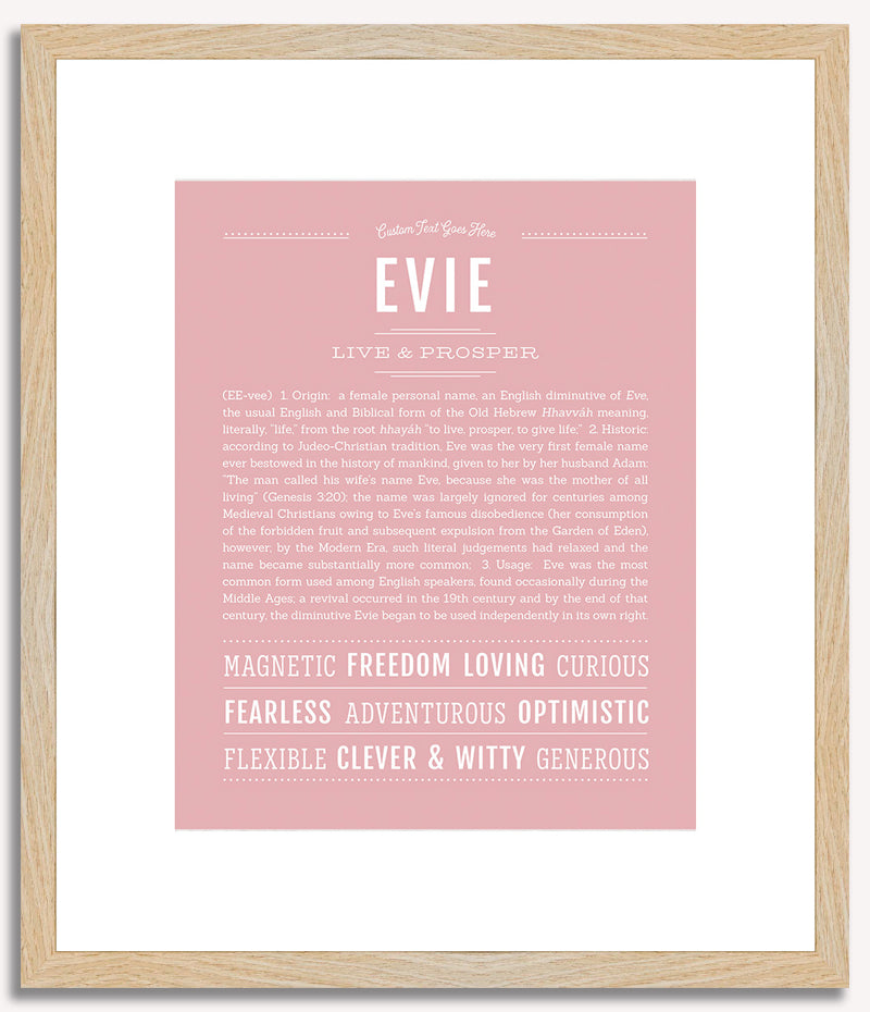 Evie | Name Art Print