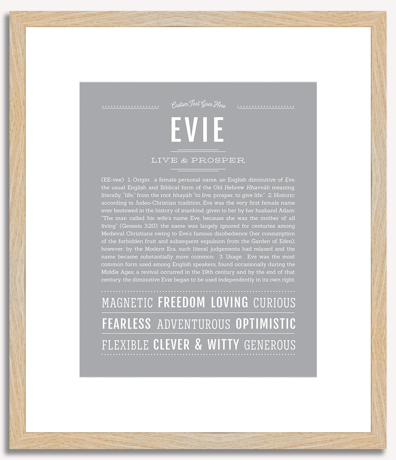 Evie | Name Art Print