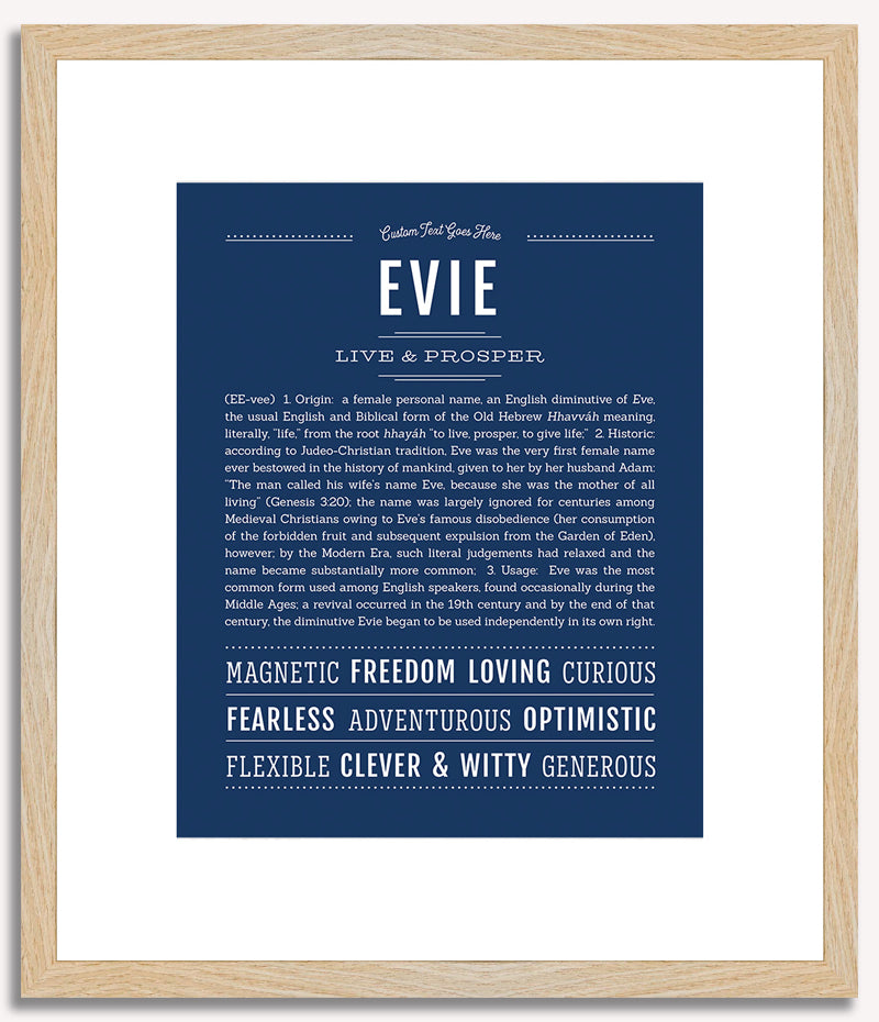 Evie | Name Art Print