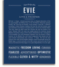 Evie | Name Art Print – Name Stories