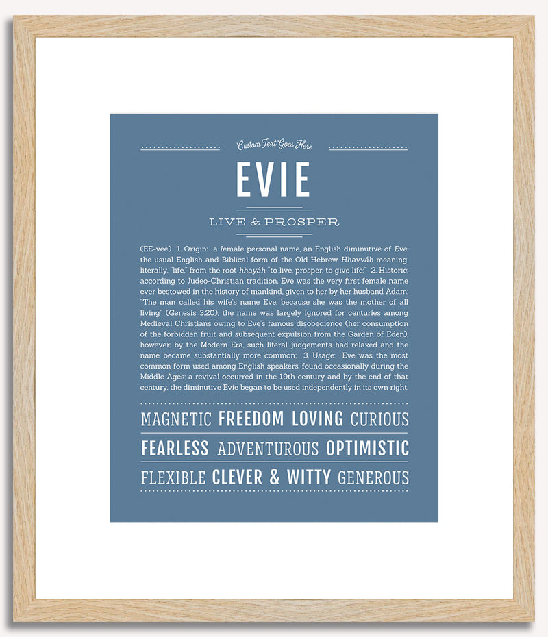 Evie | Name Art Print