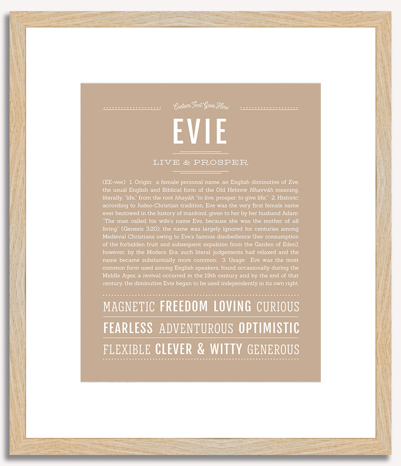 Evie | Name Art Print