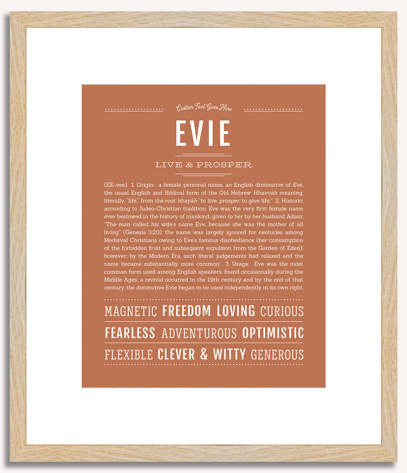 Evie | Name Art Print