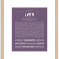 Evyn | Name Art Print