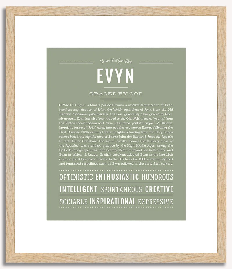 Evyn | Name Art Print