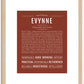 Evynne | Name Art Print