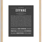 Evynne | Name Art Print