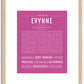 Evynne | Name Art Print