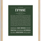 Evynne | Name Art Print