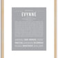 Evynne | Name Art Print