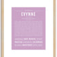 Evynne | Name Art Print