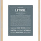 Evynne | Name Art Print