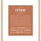 Evynne | Name Art Print