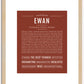 Ewan | Name Art Print