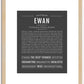 Ewan | Name Art Print