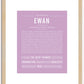 Ewan | Name Art Print