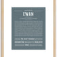 Ewan | Name Art Print