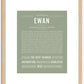 Ewan | Name Art Print