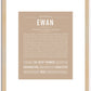 Ewan | Name Art Print