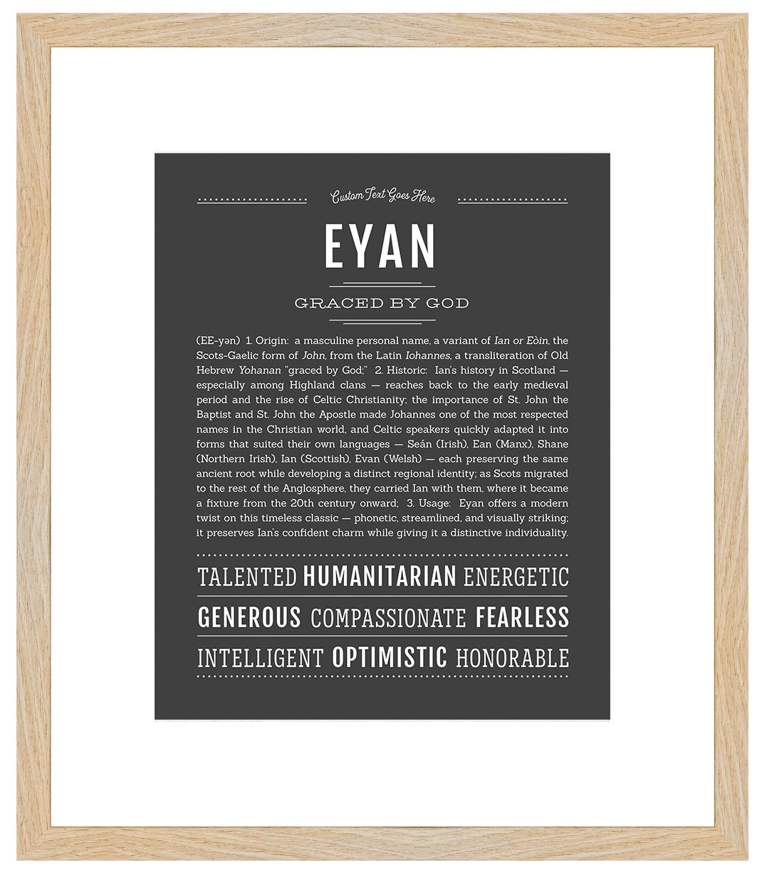 Frame Options | Charcoal Gray | Maple Frame, Matted