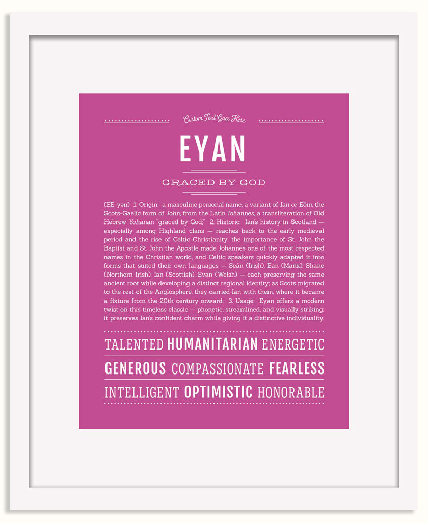 Frame Options | Dark Pink | White Frame, Matted
