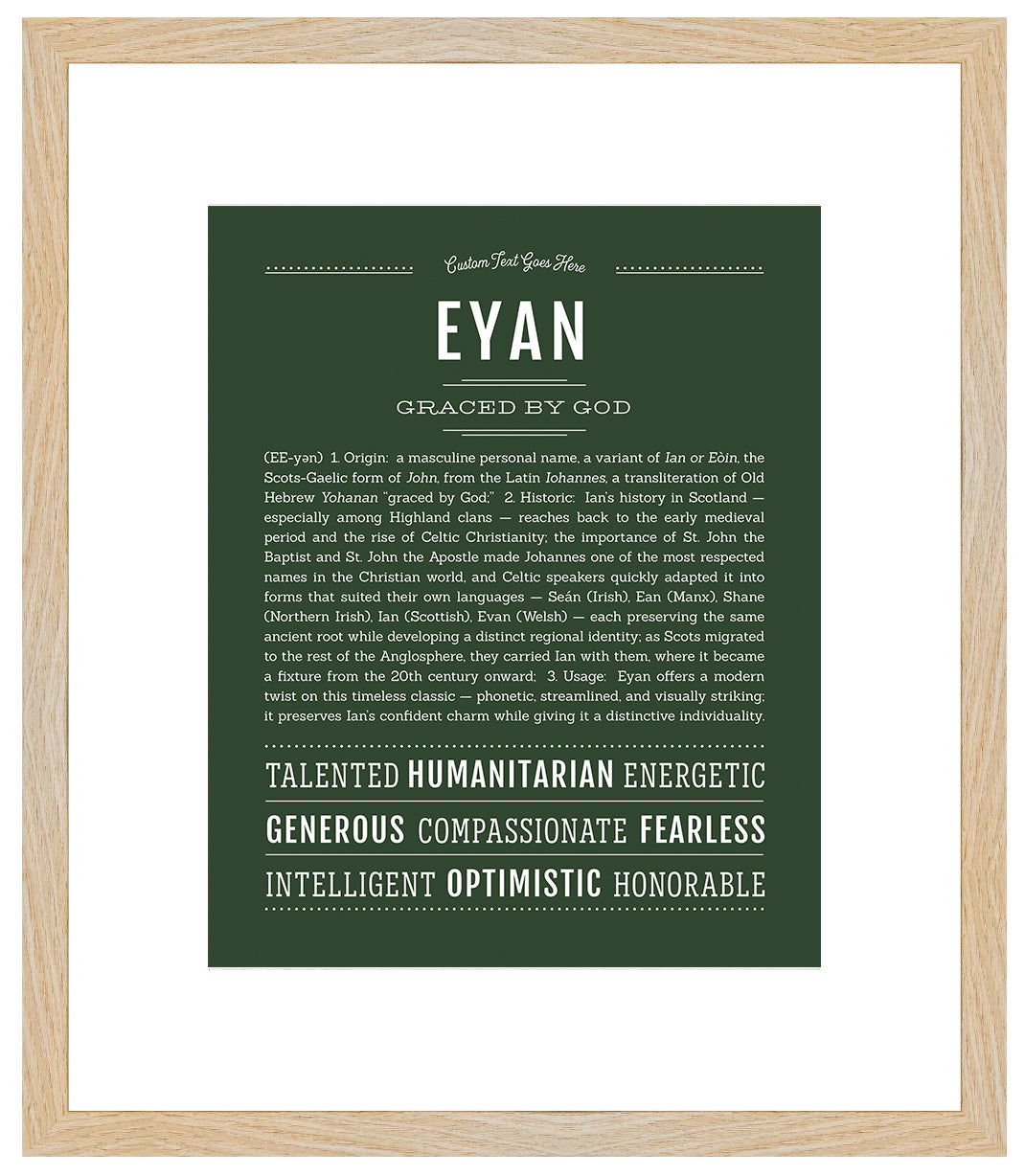 Frame Options | Deep Forest | Maple Frame, Matted