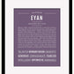 Frame Options | Deep Purple | Black Frame, Matted