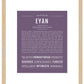 Frame Options | Deep Purple | Maple Frame, Matted