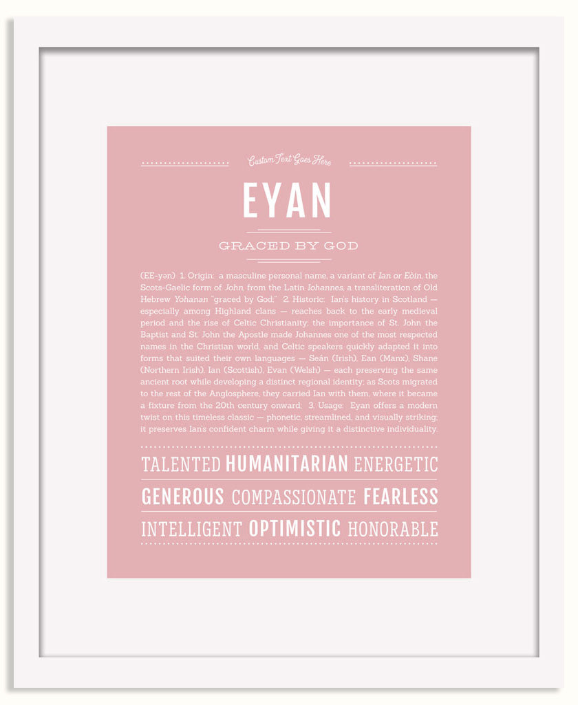 Frame Options | Dusty Rose | White Frame, Matted