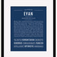 Frame Options | Midnight Blue | Black Frame, Matted