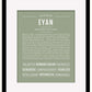 Frame Options | Sage | Black Frame, Matted