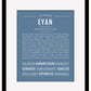 Frame Options | Steele Blue | Black Frame, Matted