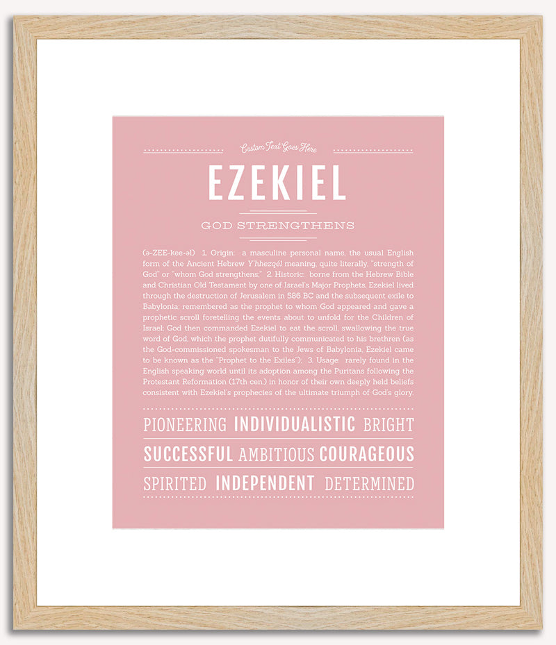 Ezekiel | Name Art Print