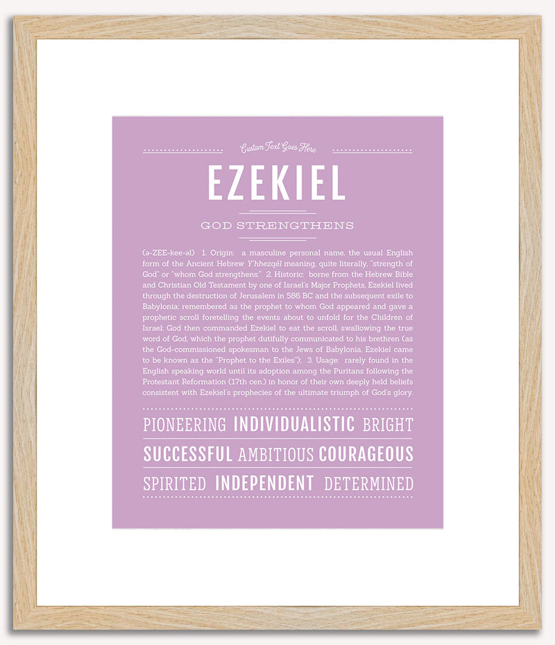 Ezekiel | Name Art Print