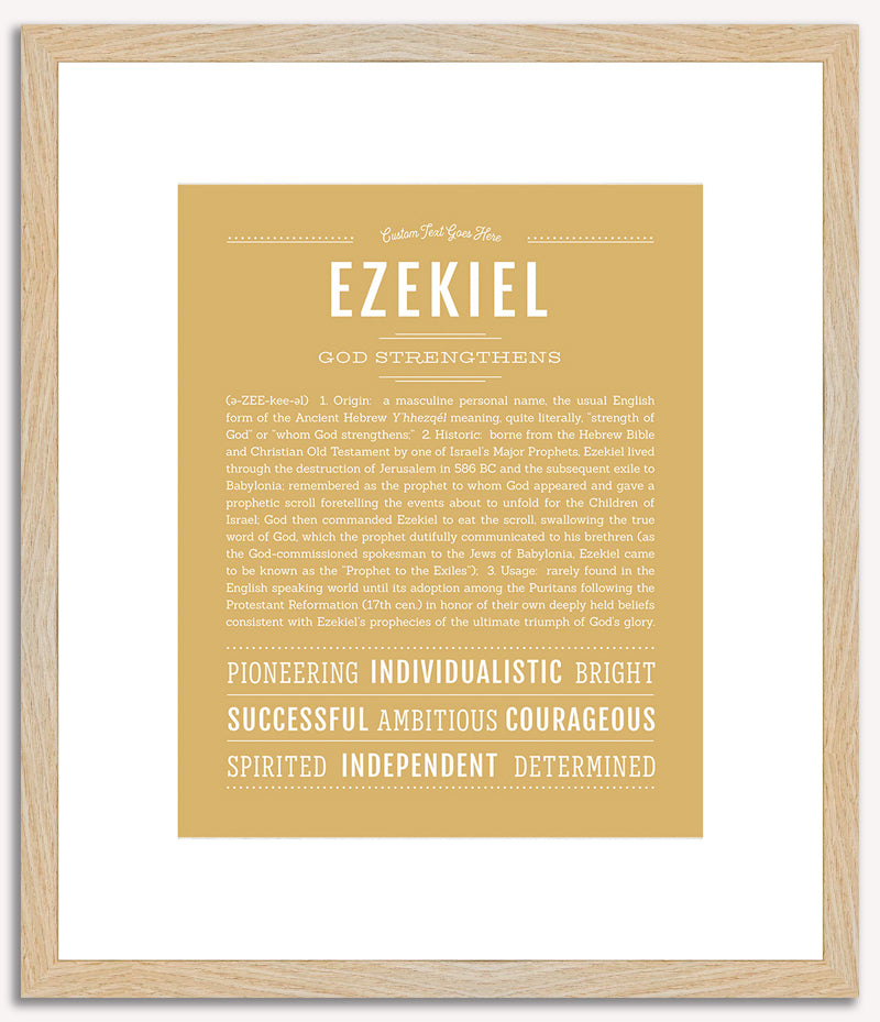 Ezekiel | Name Art Print