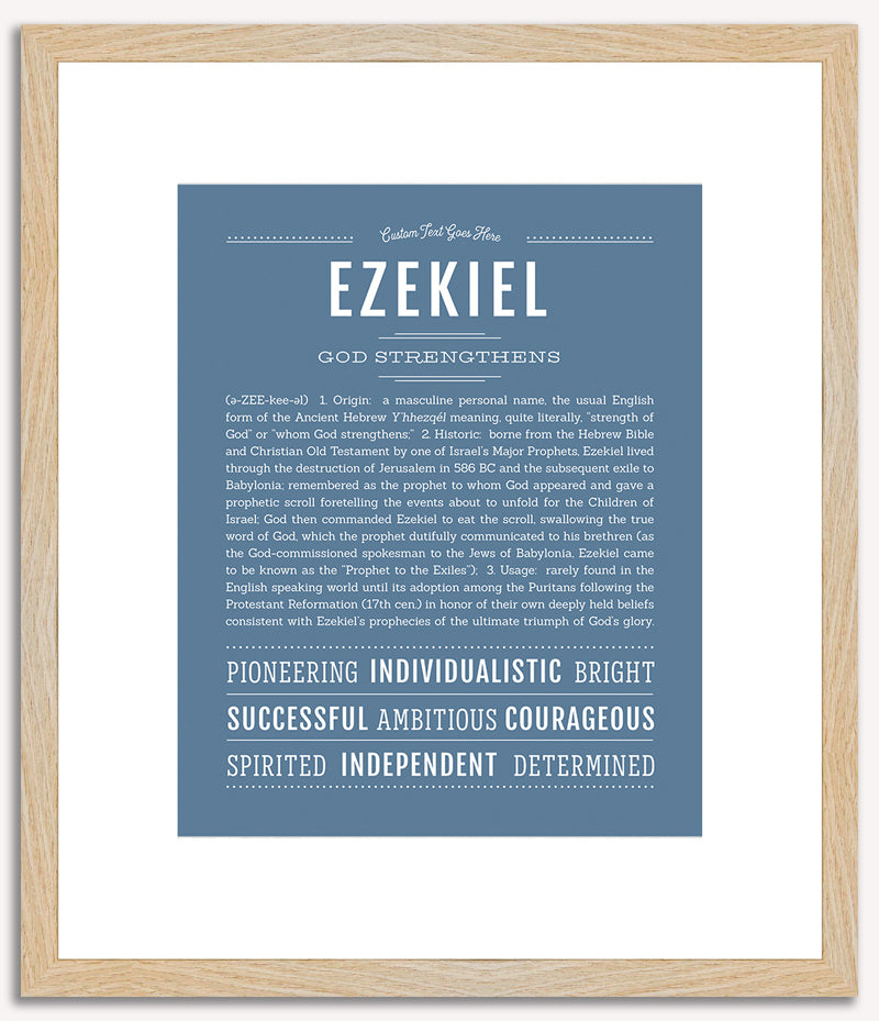 Ezekiel | Name Art Print