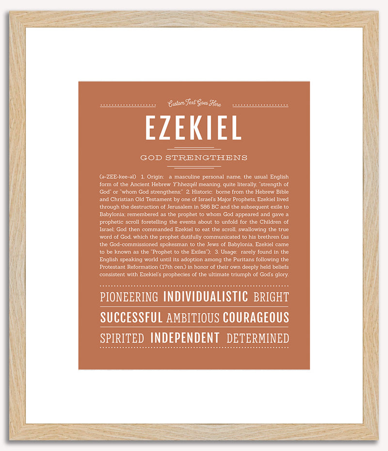 Ezekiel | Name Art Print