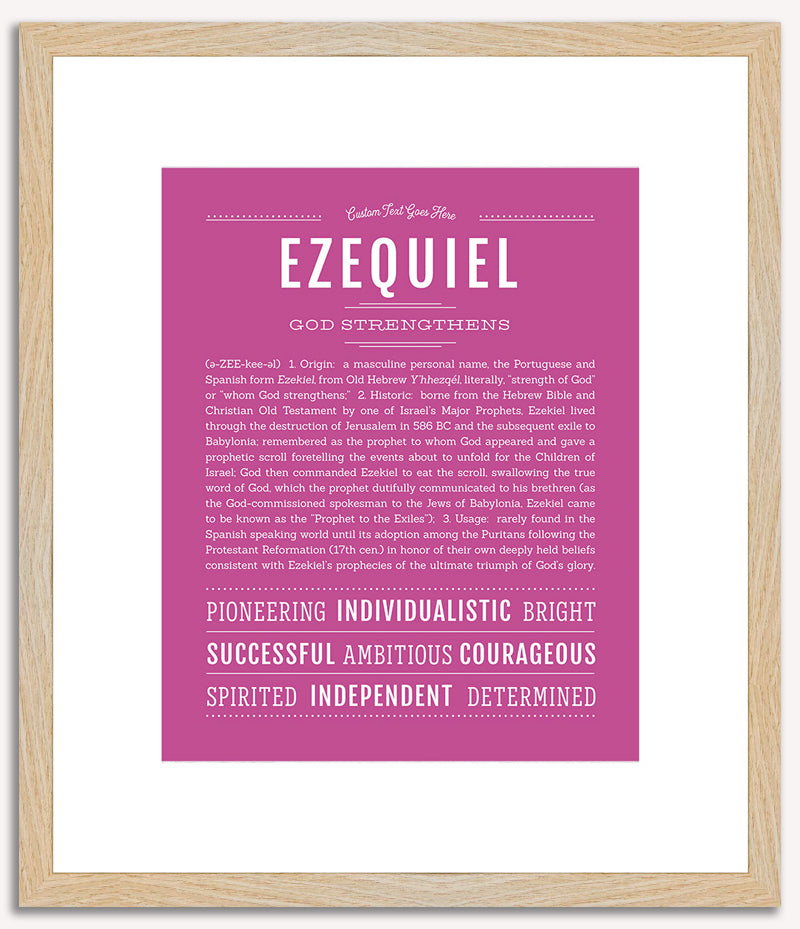 Ezequiel | Name Art Print