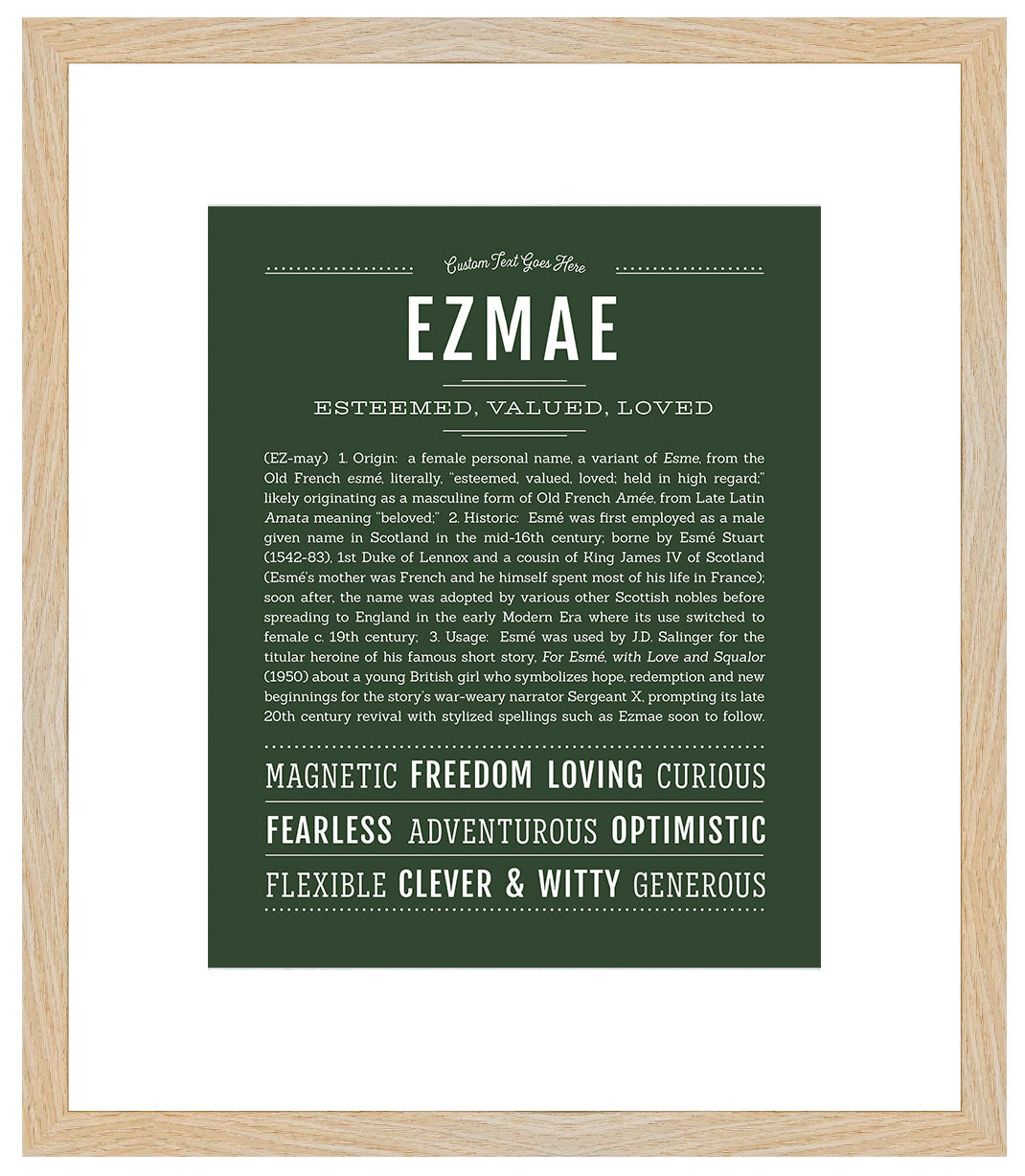 Ezmae | Name Art Print