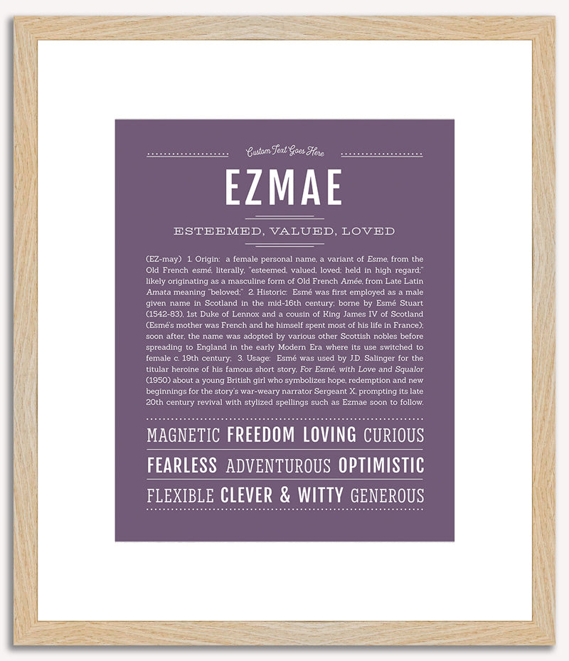 Ezmae | Name Art Print