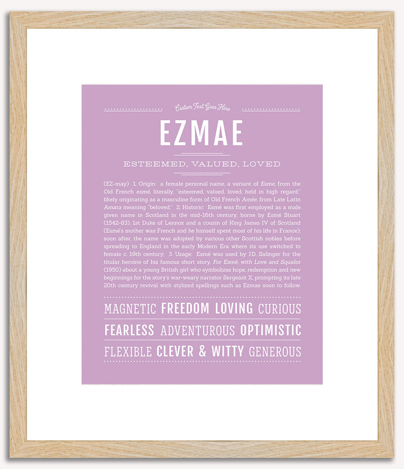 Ezmae | Name Art Print