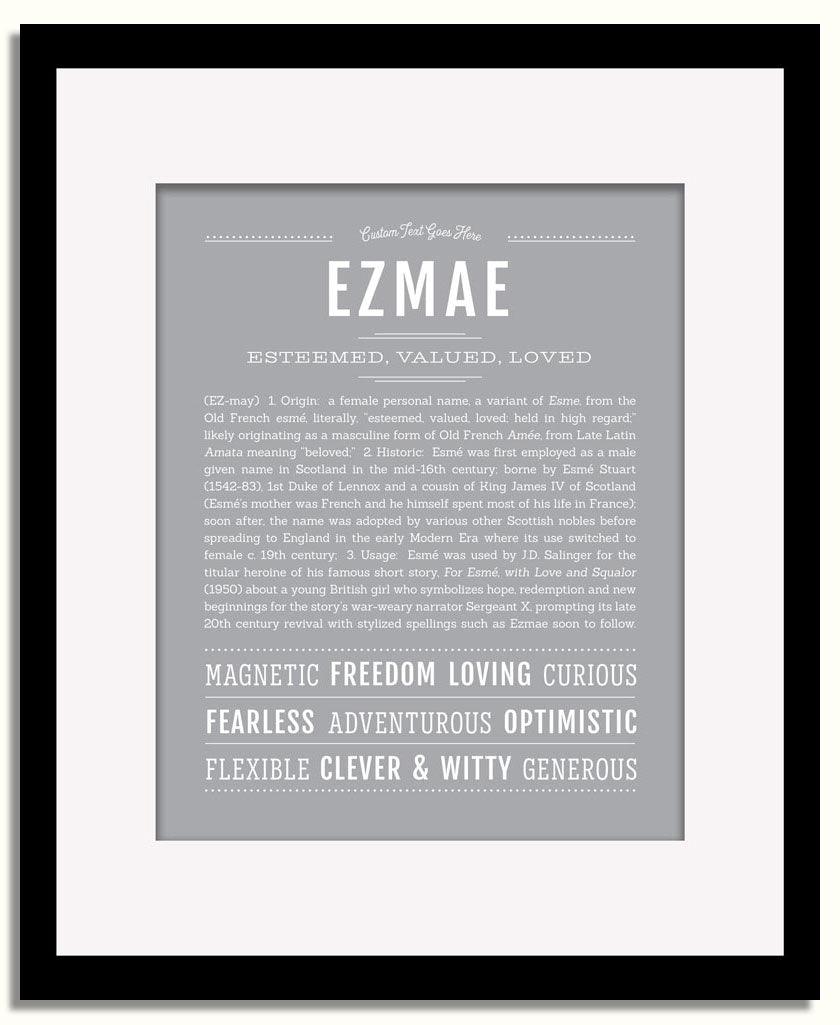 Frame Options | Sage | Black Frame, Matted