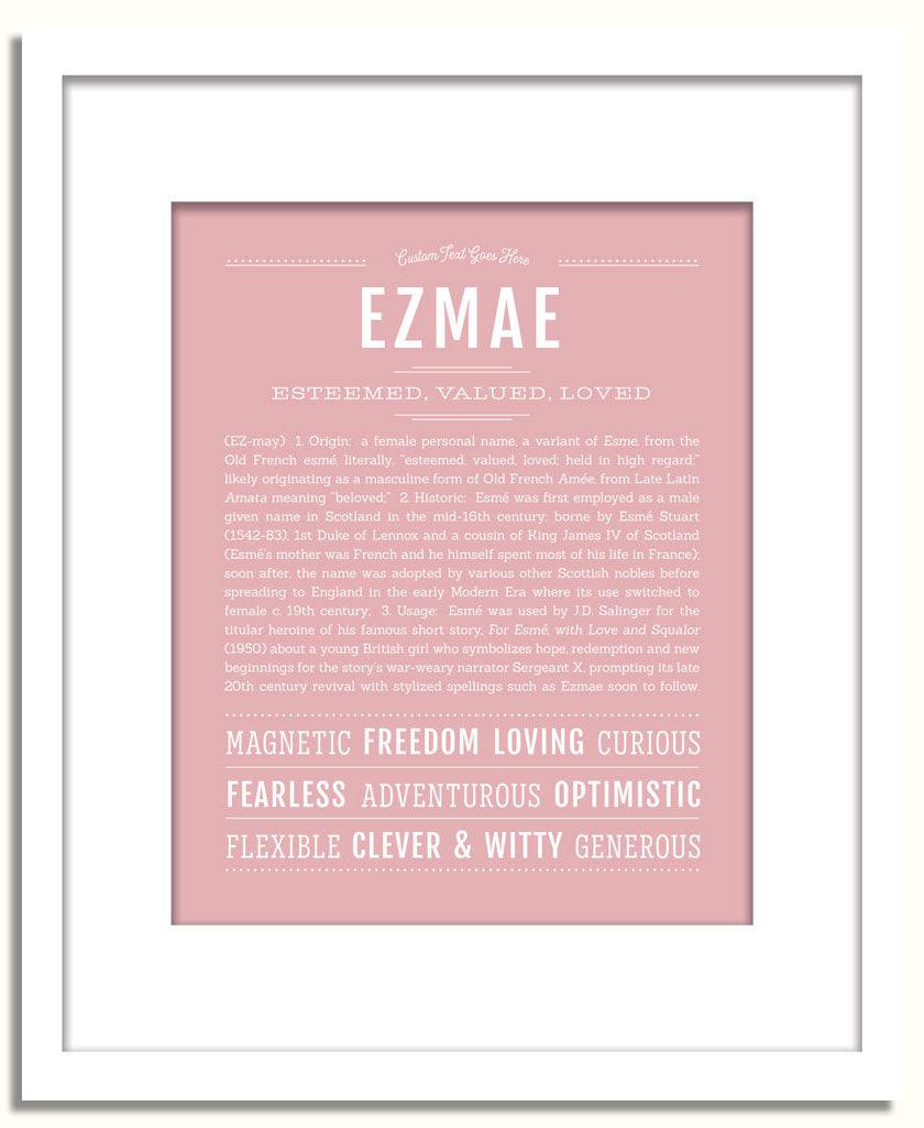 Frame Options | Dusty Rose | White Frame, Matted