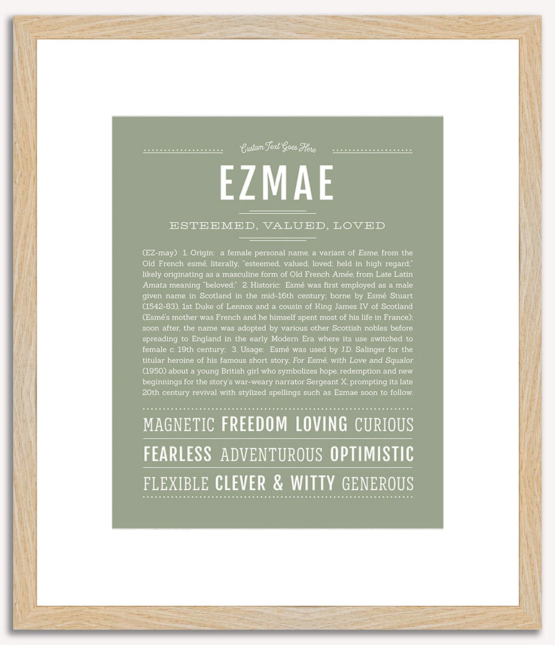 Ezmae | Name Art Print